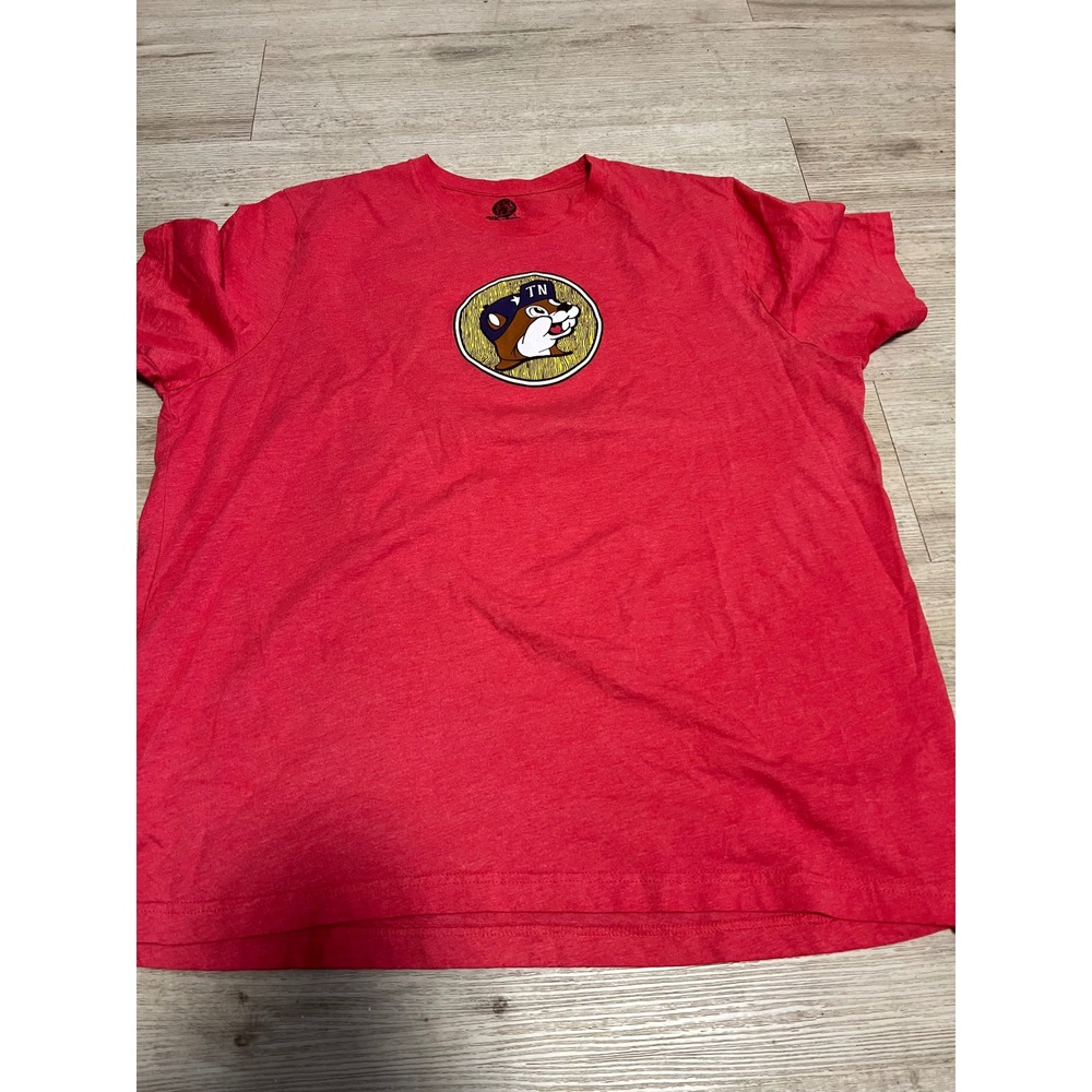 Buc-ee's Tennessee‎ Guitar Graphic T-Shirt Mens 3XL Red Heather Short Sleeve Tee